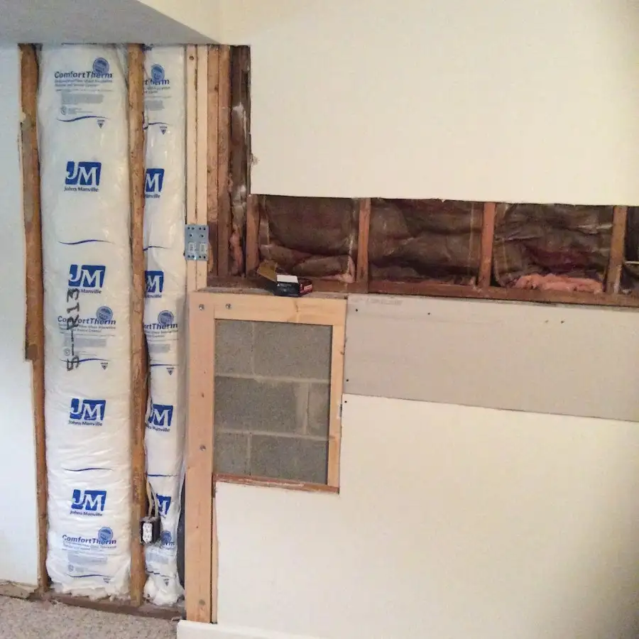 Wall insulation replacement during Odor Removal & Deodorization in Lorton